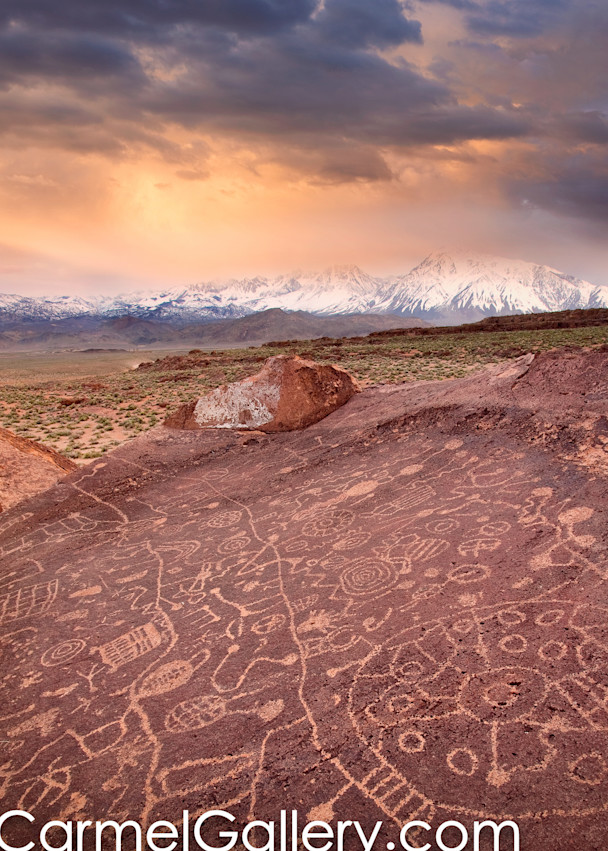 Sunset on Petroglyphs