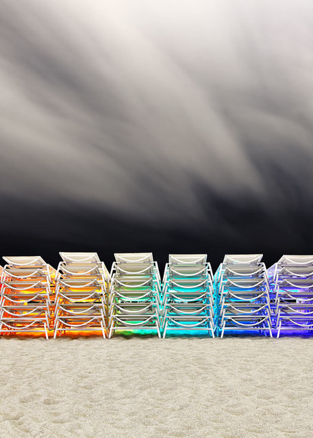 Beach Chairs Photography Art | DE LA Gallery