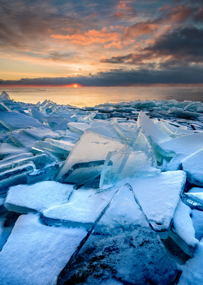 Shattered Ice along Lake Superior