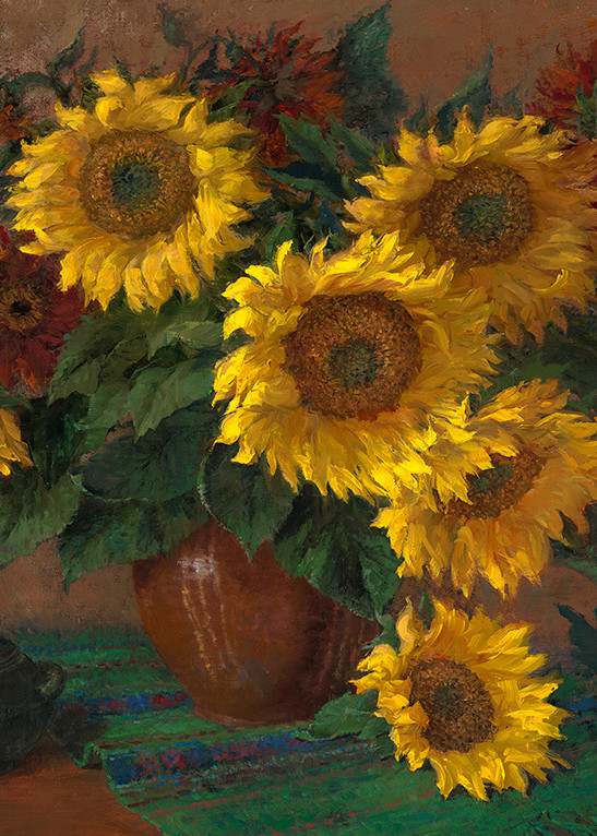 Mammoth Sunflowers in Vase, Jo Anna Arnett