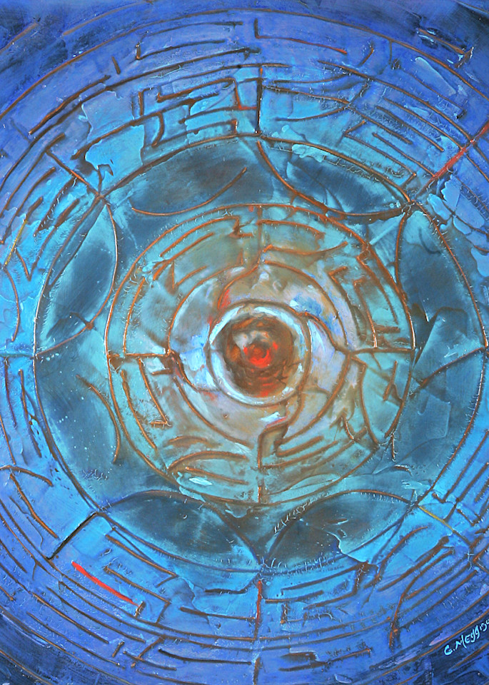 Wheel of Life | Abstract Acrylic Mixed Media | Gordon Meggison IV