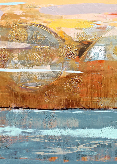 In an Orange Sky | Abstract Acrylic Mixed Media | Gordon Meggison IV
