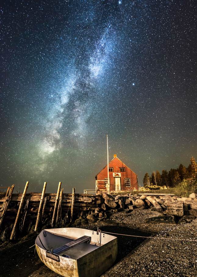 Quintessential Maine At Night Art | Taylor Photography