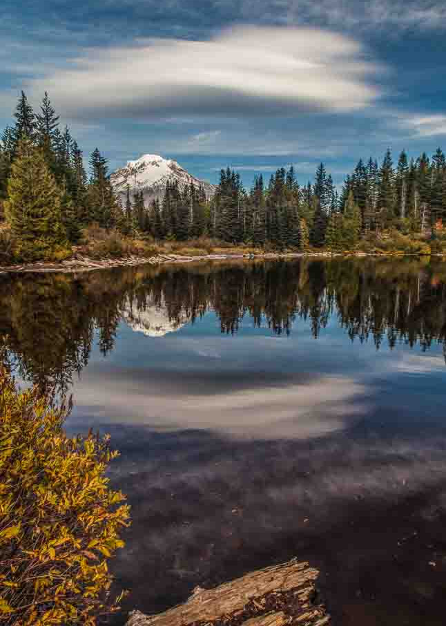 fine art photograph of Fall Reflection of Mt Hood