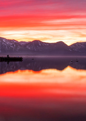 Tahoe Aglow, Lake Tahoe sunset print by Brad Scott