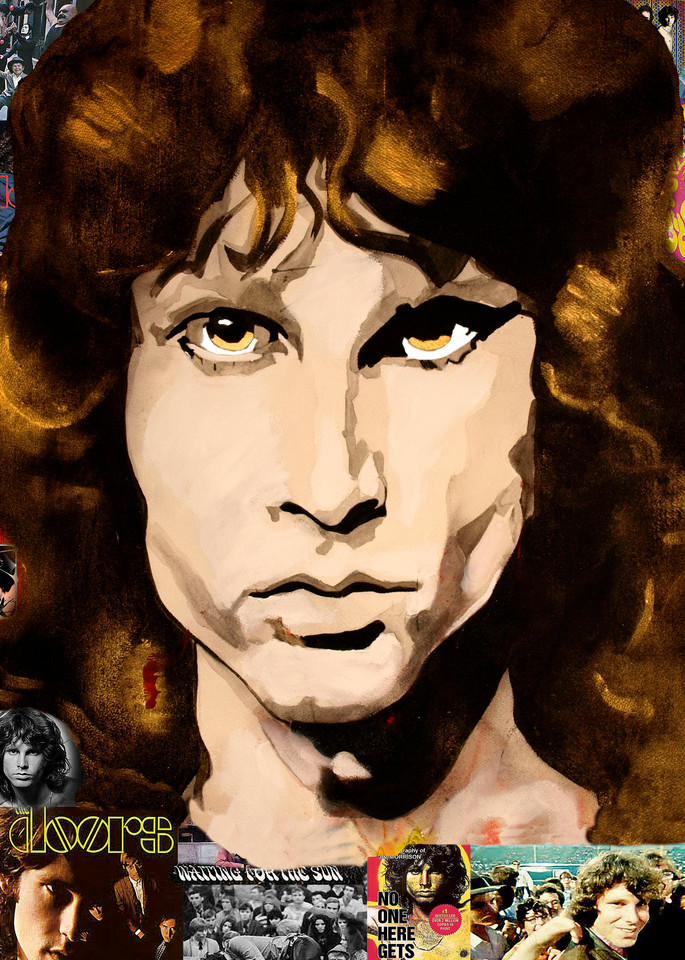Jim Morrison Pop Art | William K. Stidham - heART Art