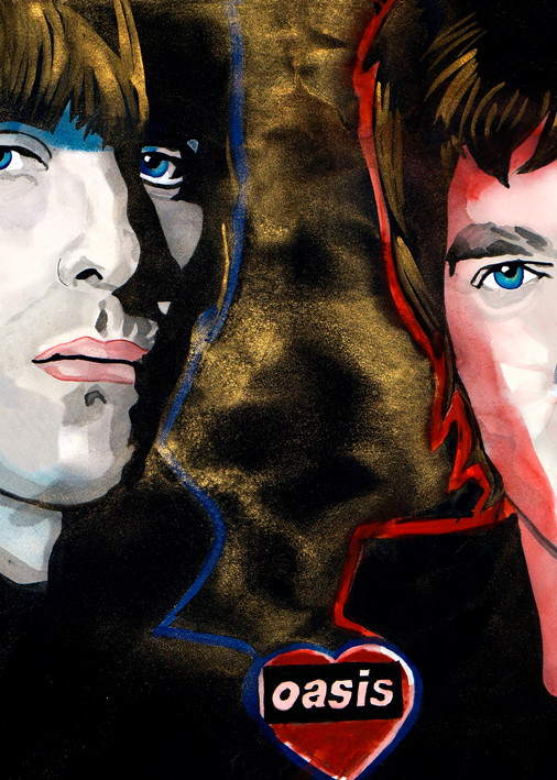 Oasis   The Gallagher Brothers Art | William K. Stidham - heART Art