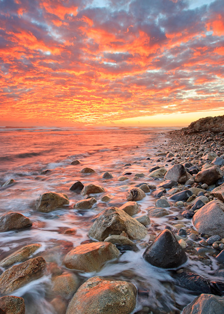 "Matunuck Sunset" Fine art Matunuck Beach, Rhode Island sunset seascape photograph, by Katherine Gendreau.