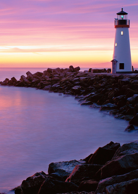Walton Lighthouse at Dawn for sale as fine art by Tony Pagliaro