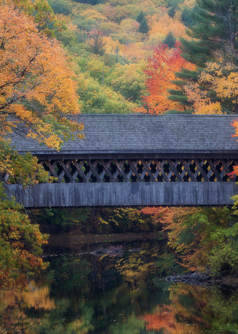Fall color and the NEC Covered bridge