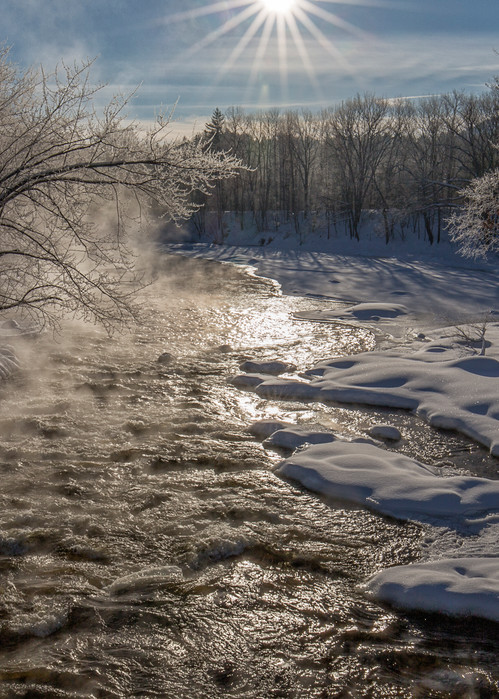 Winter Sunrise, Contoocook River, Henniker, NH