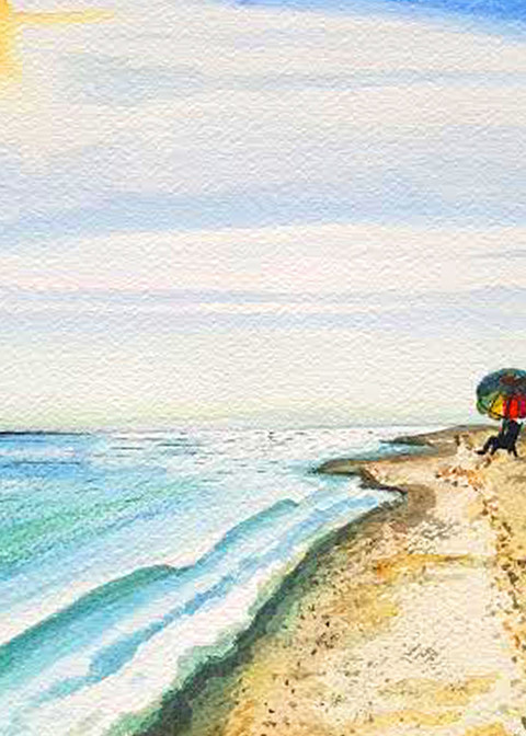 Beach Umbrella Art for Sale