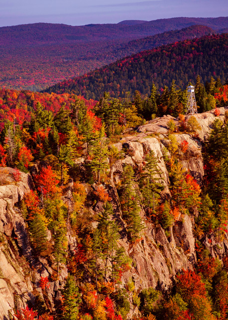 Bald Mountain aerial view in the fall photograph for sale.