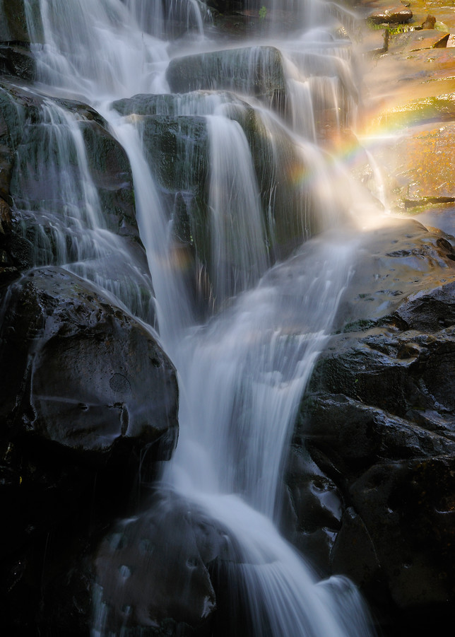 Ramsey Cascades & Rainbow Photography Art | Nicholas Jensen Photography