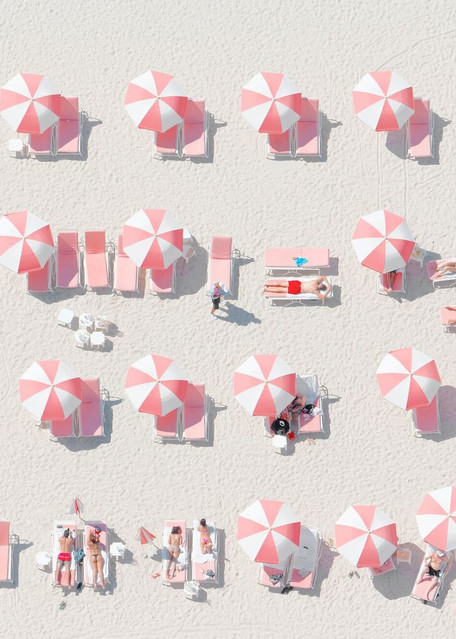 Pink Umbrellas Photography Art | DE LA Gallery