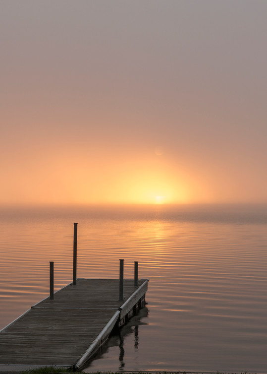 Foggy Sunrise Leech Lake