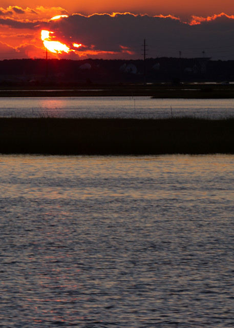 A Fine Art Photograph of a Romantic Sunset in Chincoteague by Michael Pucciarelli