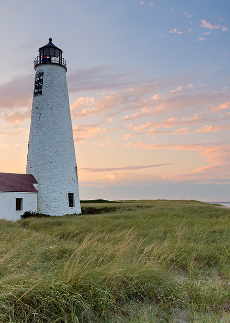 "Great Point Lighthouse Sunset" Large Fine Art Nantucket Photography