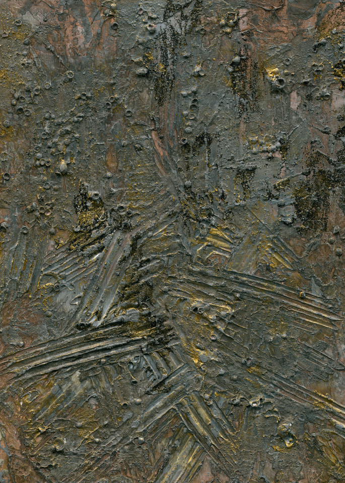 A textured abstract reminiscent of old, crystalline stone.