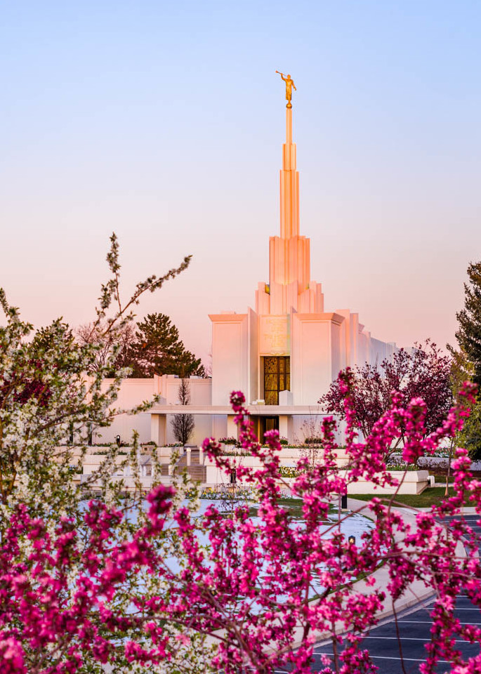 Logan Utah LDS Mormon Temple Dusk 8x10 to 24x36 Photo Picture Art