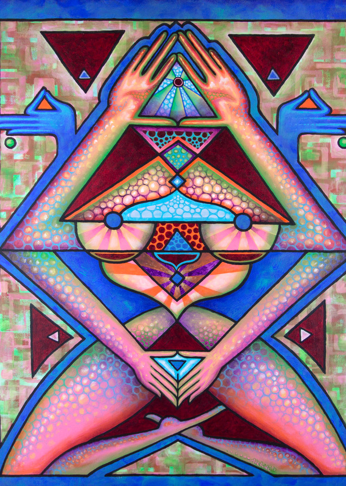 symmetrical goddess art creation 