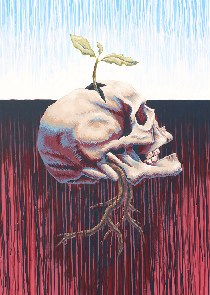 Veil of Transition - 'Heart & Skull' Art by Zak D. Parsons