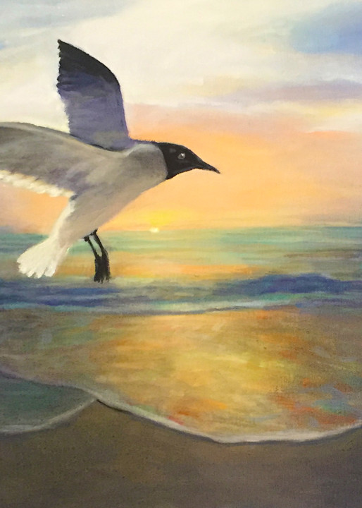 Sea Gulls At Dawns 300 Art | Charles Wallis