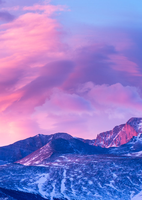 Colorado art of a Longs Peak sunrise by James Frank Photography