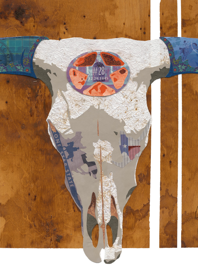 Longhorn Sckull Art | Kristi Abbott Gallery & Studio