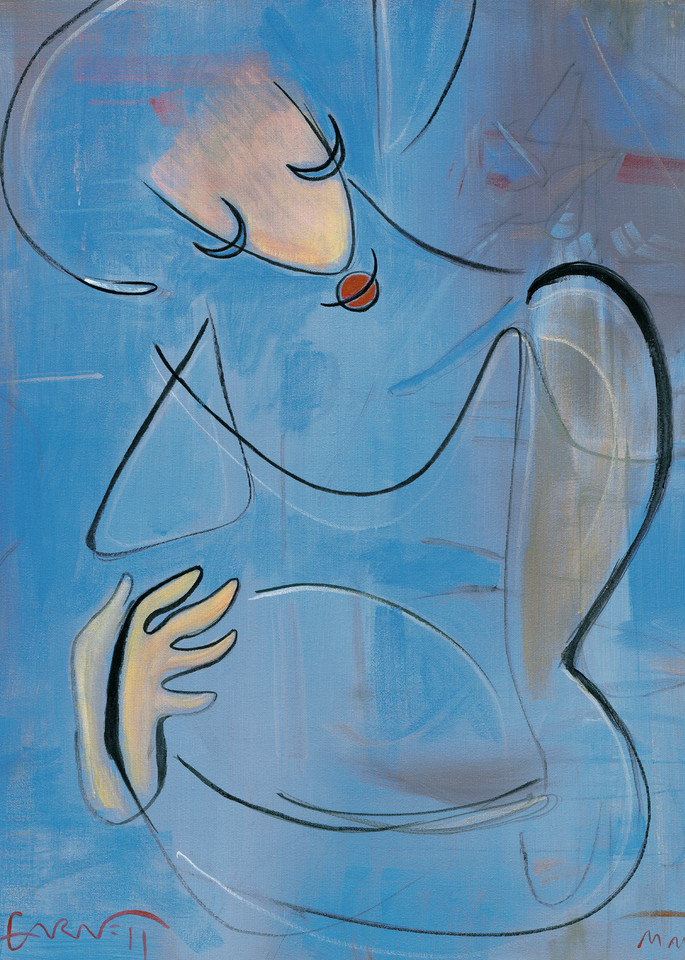 Blue Woman Art | Sandy Garnett Studio