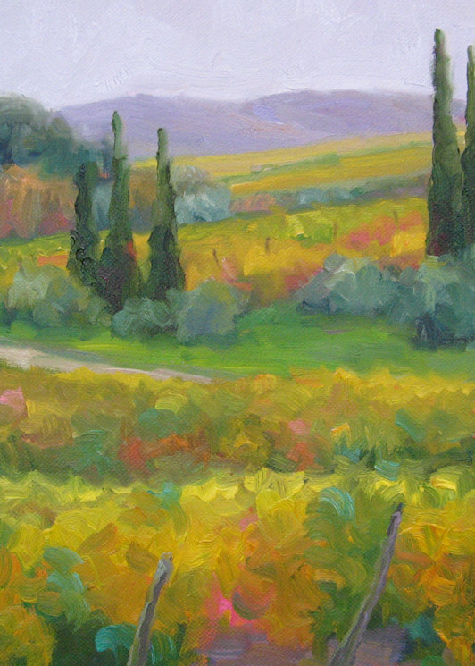 October Vineyards Art | B. Oliver, Art