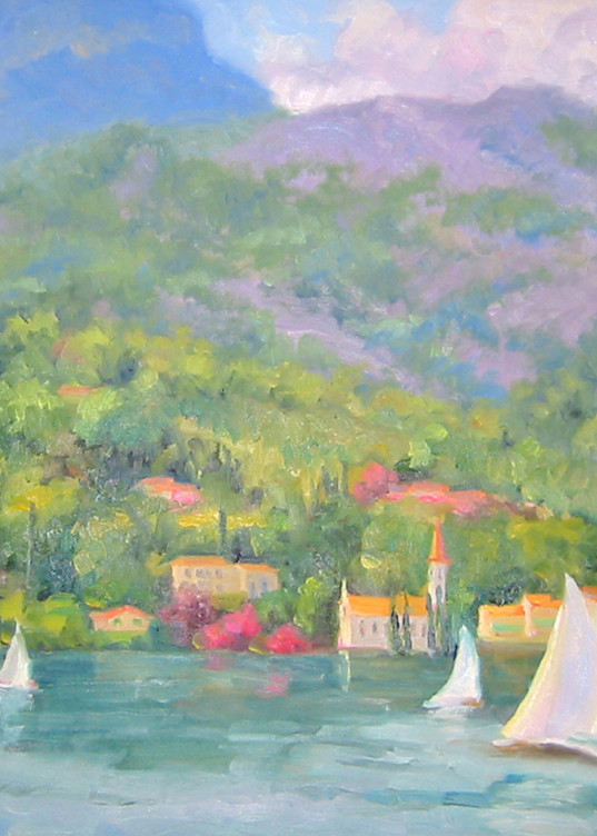 Sailing Lake Como Art | B. Oliver, Art