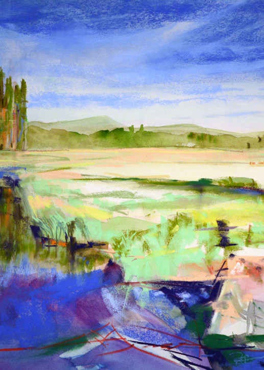 landscape painting
mt hood
clackamas lake