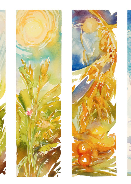 Four Seasons 1 | Watercolor Landscapes | Gordon Meggison IV