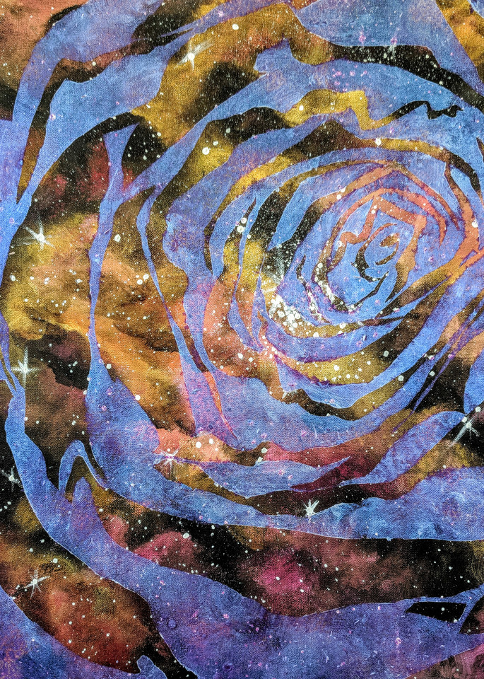 Nana galaxy paintings print by Sarah Trieckel Detwiler.