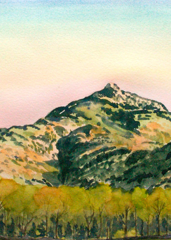 'Spring Sunset Camels Hump' Bolton Valley Art for Sale
