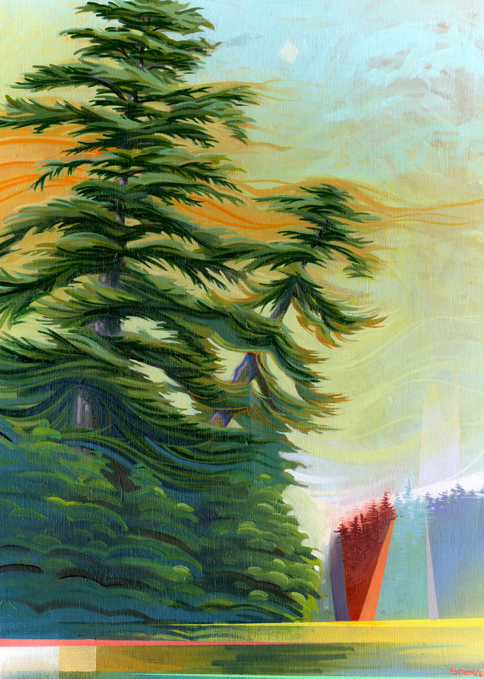 Little Redwood Painting by Spencer Reynolds