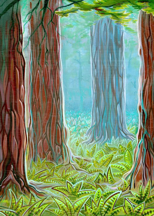 Redwoods Painting by Spencer Reynolds
