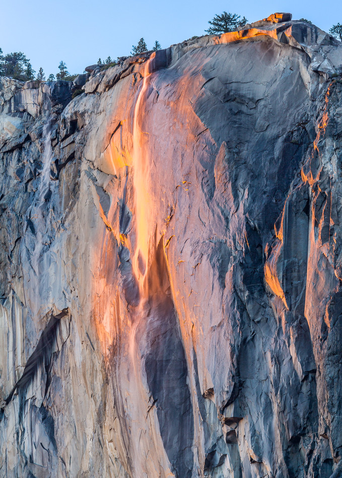 Steve Woodruff, Yosemite Firefall, photo, Horsehair Fall