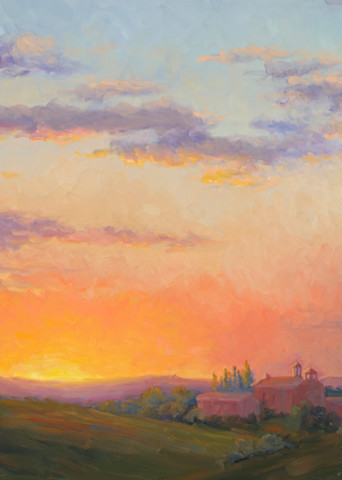 Sunset Over Tuscany Art | B. Oliver, Art