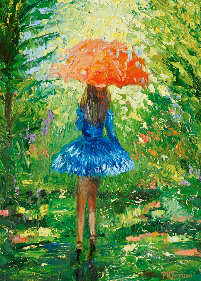 Colorful Umbrella Girl Prints to add fun to any room