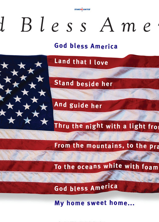 God Bless America Poster Print 