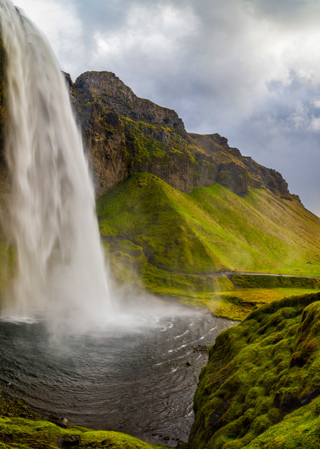 Clearing Skies over Seljalandsfoss in Iceland