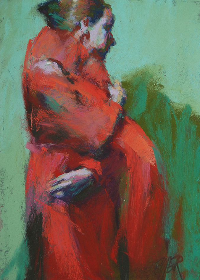 Lisa In Reds And Greens Art | Digital Arts Studio / Fine Art Marketplace