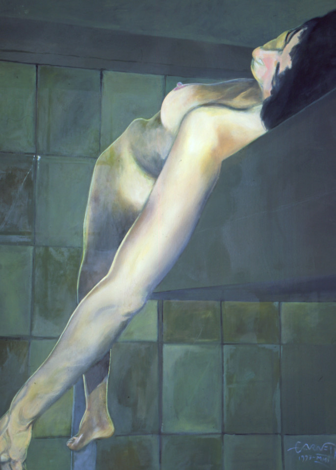 Reclining Nude On Loft Art | Sandy Garnett Studio