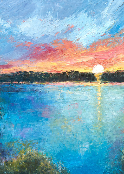 The Marsh At Sunset Ii Art | Pamela Ramey Tatum Fine Art