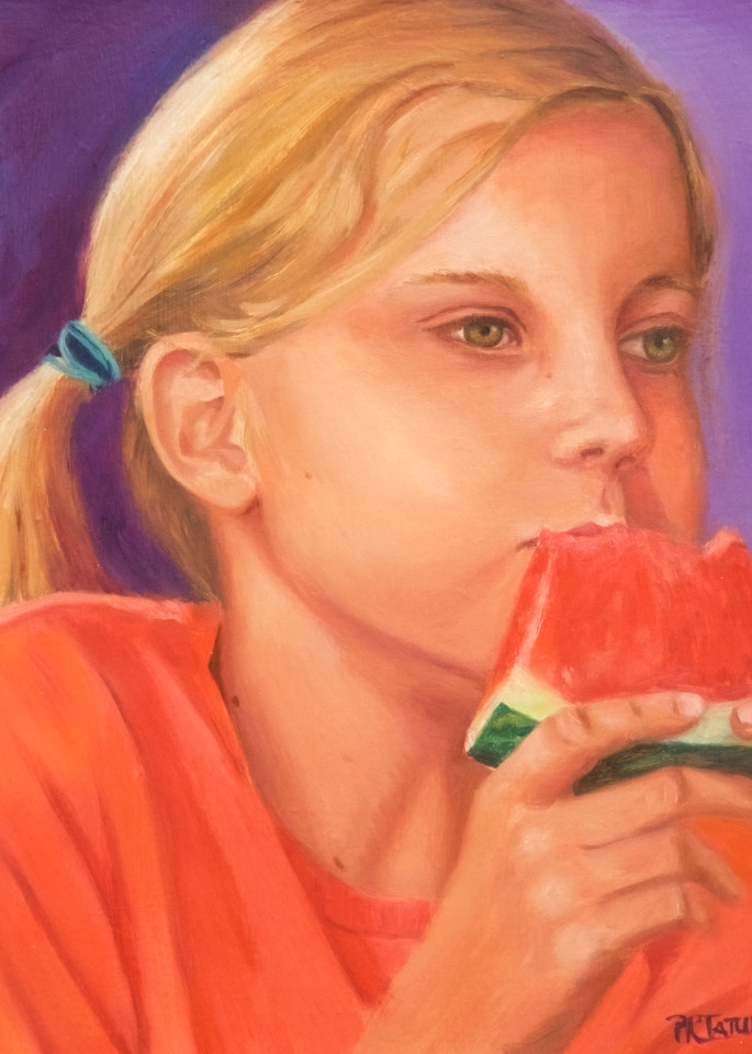 Lauren Eating Watermelon