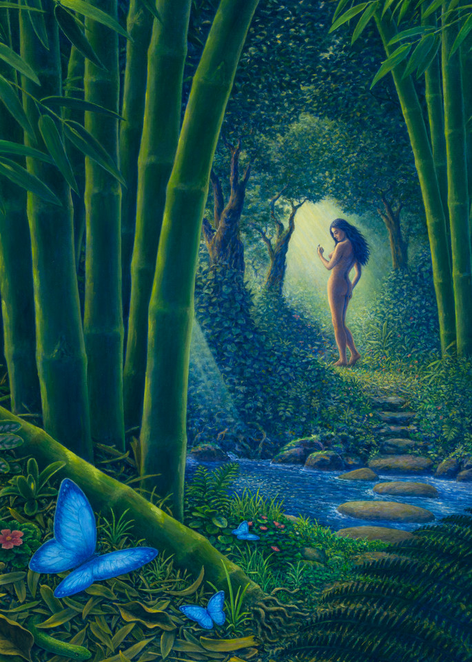 Bamboo Forest custom print from the original oil painting by Mark Henson