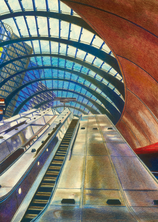 London's Underground Canary Wharf Metro Station
