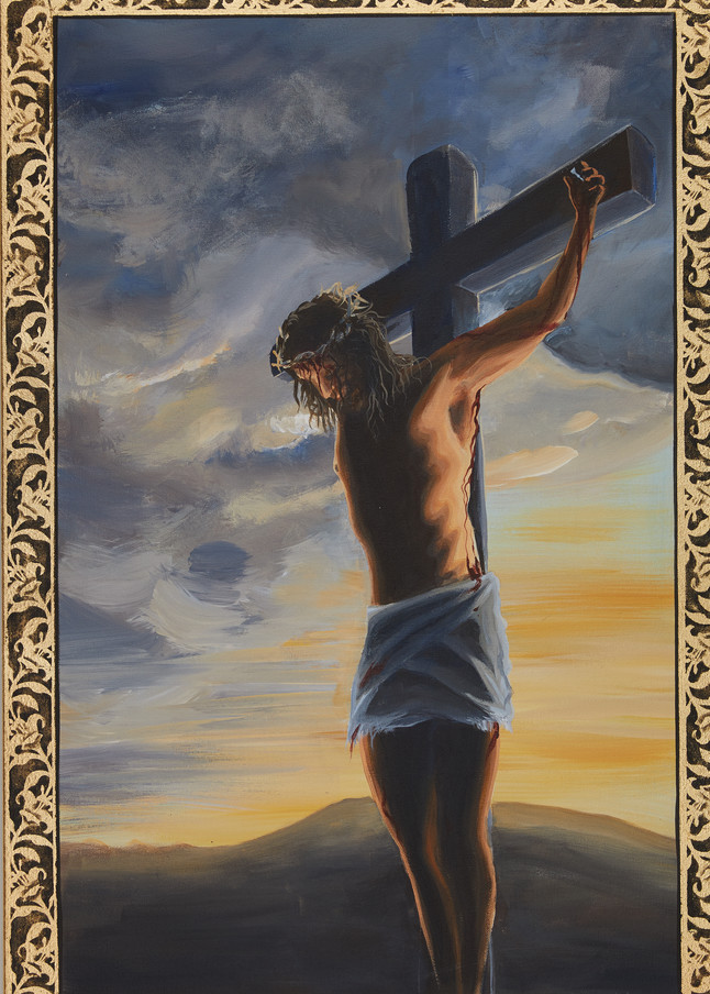 Twelfth Station of the Cross Painting by Holly Whiting